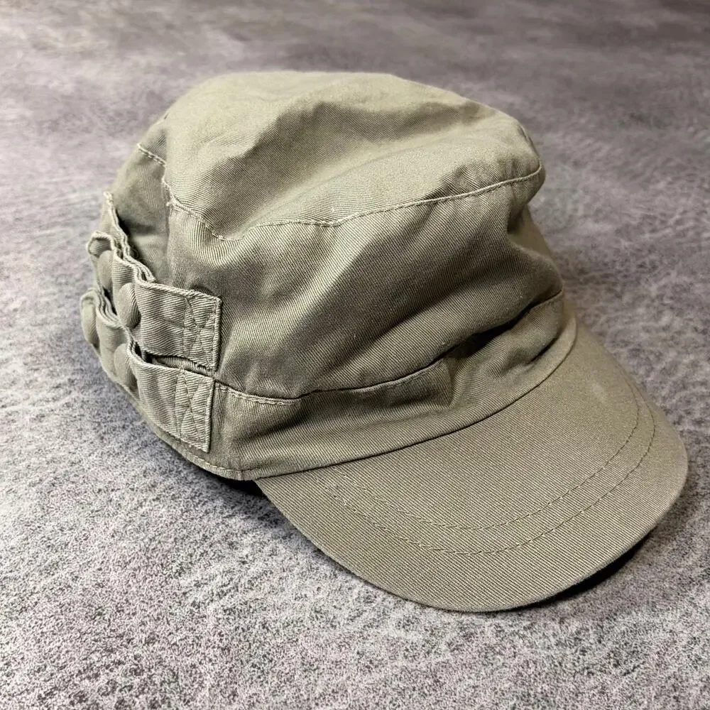 Green Double Buckle Cadet Hat